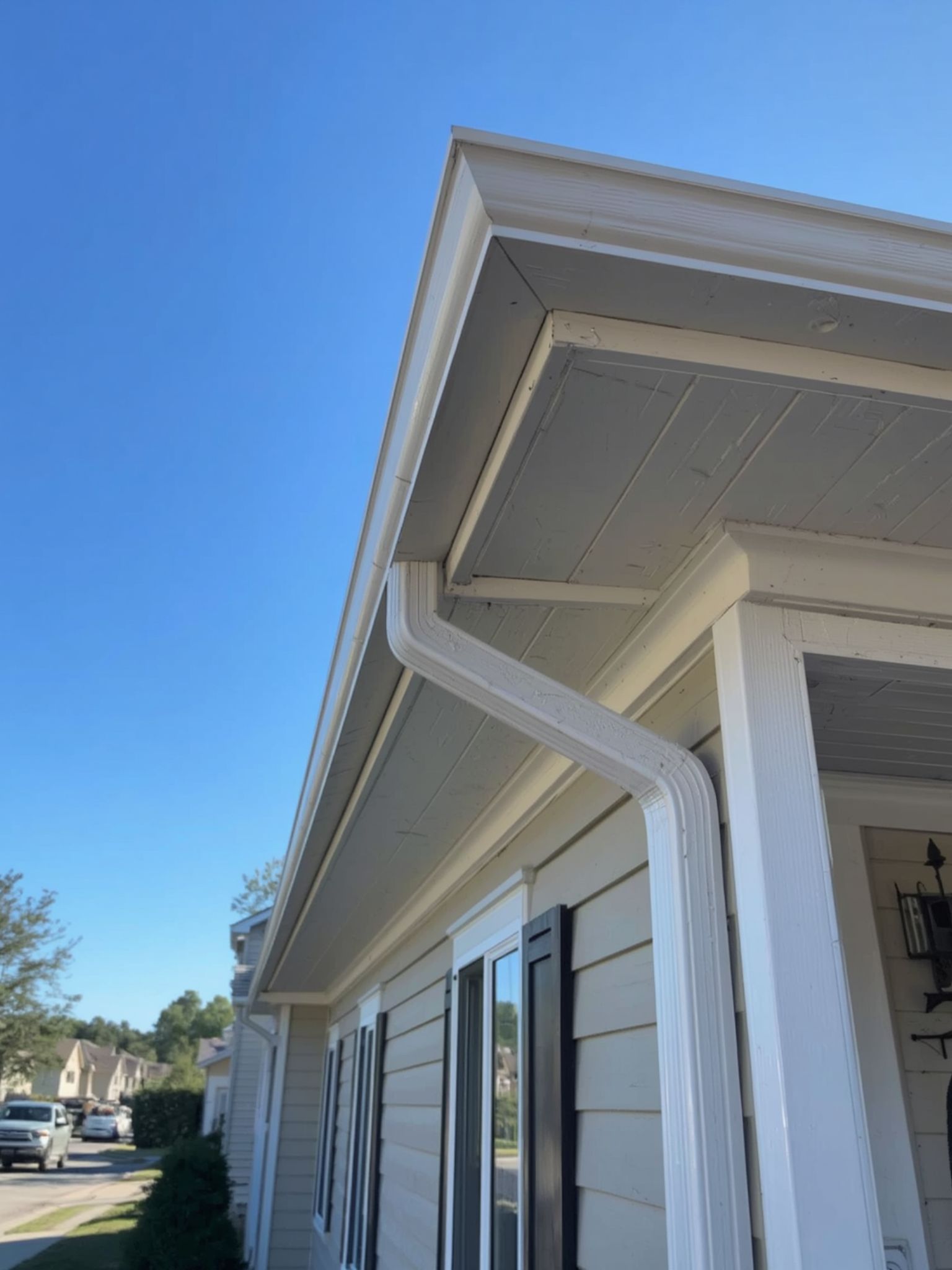 New gutters on a home
