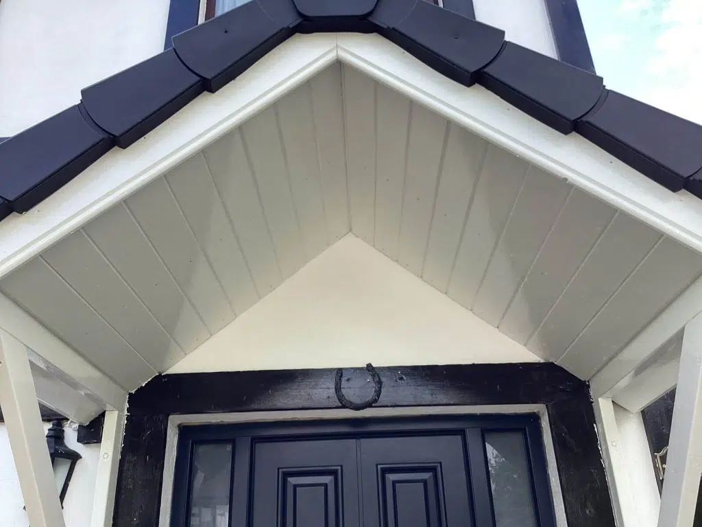 new fascia and soffits on house