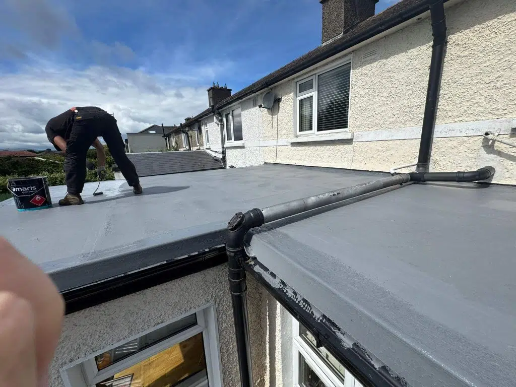 new sealed flat roof