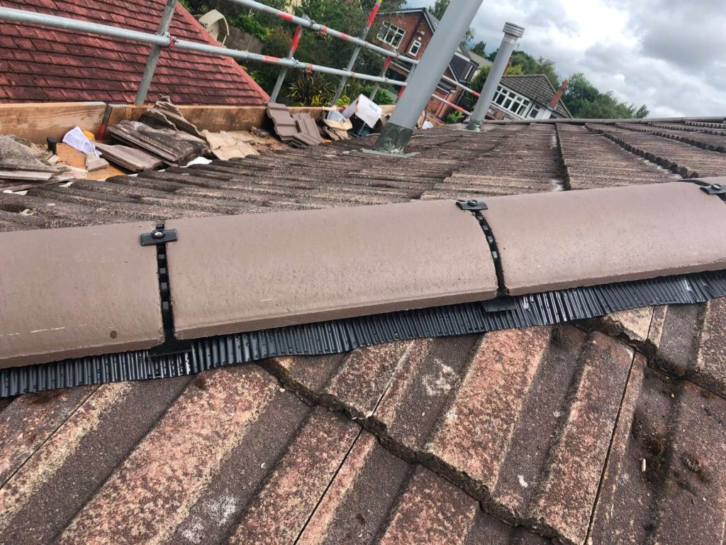 tile ridge roof repair